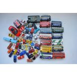 Collection of used diecast vehicle models from Corgi, Dinky, Hotwheels, Matchbox etc including Corgi