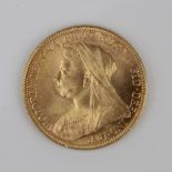 Victorian 1893 gold sovereign