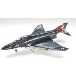 Armour Collection 1/48 scale diecast Royal Navy F-4 Phantom. Poor condition, appears repainted