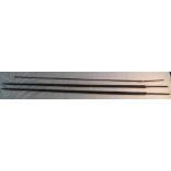 Three blank sword blades, cut with full tang (3)