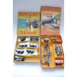 Collection of clockwork tinplate and metal vintage O gauge train models to include Hornby