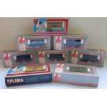 Six Lima OO gauge open wagons and 2 closed wagons (8)