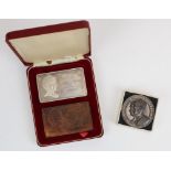 1975 Queen Elizabeth the Queen Mother pair of commemorative hallmarked sterling silver ingots, 2.