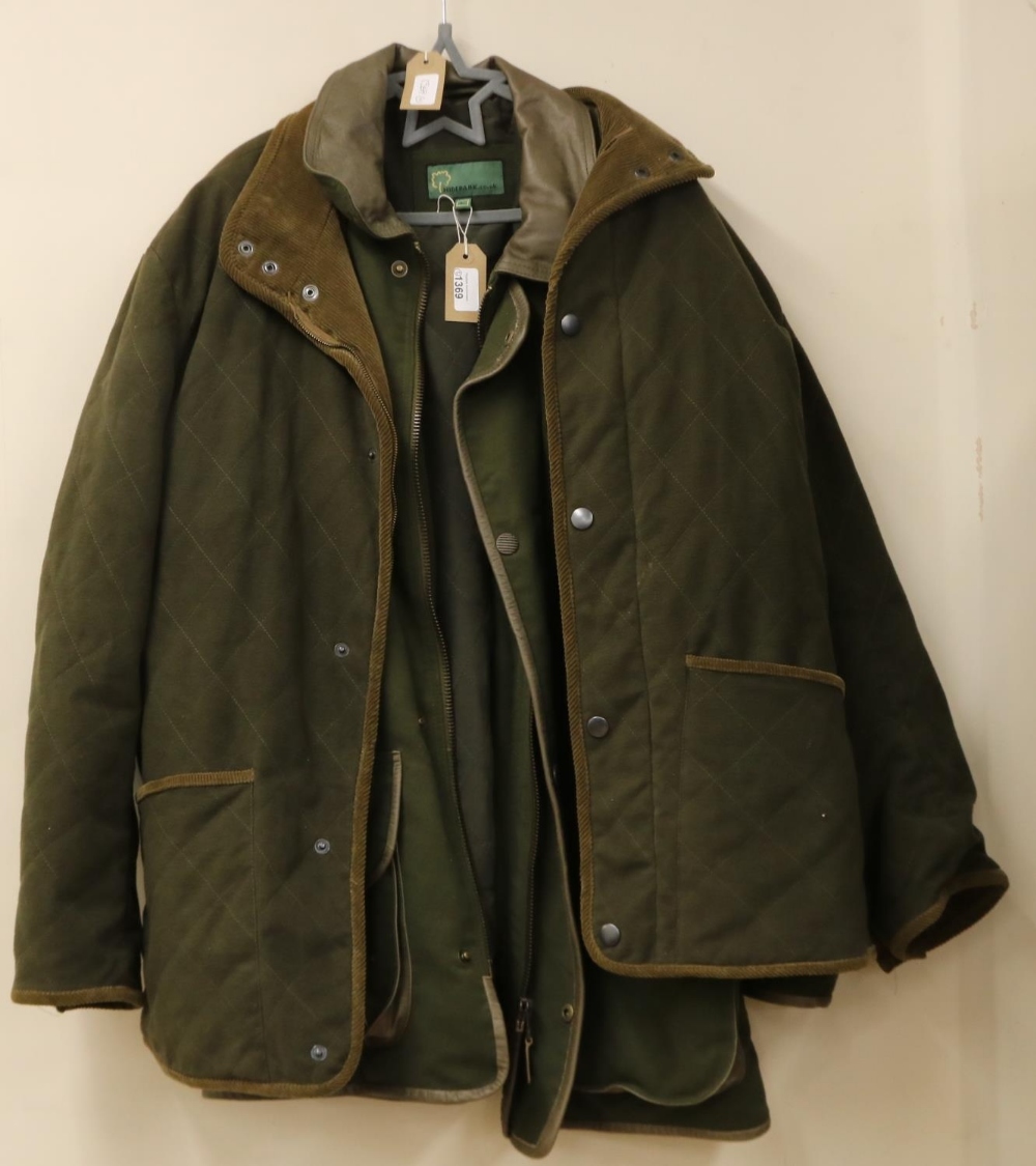 Gents Hidepark green shooting type jacket, size L and a similar green jacket, (2) - Image 2 of 2