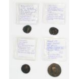 Mix of four Roman coins incl. Philip 244 - 249AD depicting veiled Goddess, two Gallienus 253 - 268AD