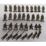 W. Britain, Britains and other military figures incl. nurses (4) stretchers (2) bearers (2)