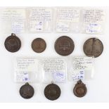 Late C19th/early C20th British provincial sporting medals inc. 1878 Leamington Spa Plimpton