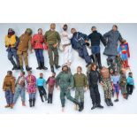 Collection of Action Man figures including RAF pilot, and other figures from Star Trek and Planet Of