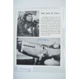 Signed photograph of Col Robert Morgan, captain of USAAF B-17F Flying Fortress "The Memphis Belle"
