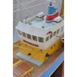 Radio controlled model trawler "Polar", approx 3ft long, one piece plastic hull with plastic and