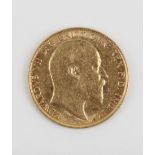 Edward VII 1907 gold half sovereign