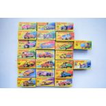 Twenty three boxed Matchbox Superfast and Rola-matic diecast vehicle models from 26-50 (missing 39