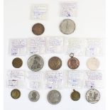 C18th to early C20th provincial commemorative and Royalty related medallions inc. 1875 Prince and