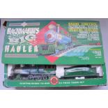 Boxed Bachmann Big Hauler G gauge battery operated remote control steam train set with track and