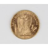 France 1897 gold 20 Francs, 6.4g