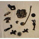 Metal Detector Artefacts - Collection of 12 various items from different periods including Victorian