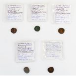 Five Elymais coins incl. Orodes I early C2nd coin depicting Artemis, four Orodes II late C2nd