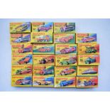 Twenty three boxed Matchbox Superfast and Rola-matics diecast vehicle models 51-75 (missing 56 and