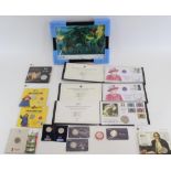 Collection of UK collectors coins and coin packs incl. Paddington 50ps, FA Cup £2, Queen £5, Great
