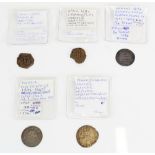 Five European coins incl. Louis XII of France 1491 - 1515 coin, Friedrich Elector of Saxony 1532 -