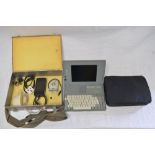 Acorn A4 portable computer (battery missing) with accessories