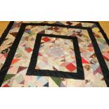 Vintage patchwork quilt, 180x180cm