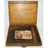 C20th Anlo American Guitar-Zither in original lightwood carrycase bearing makers label and Self-