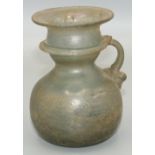 Amanda Barrie collection - Roman iridescent Glass oil jug with loop handle H10.5cm