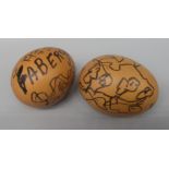 Amanda Barrie collection - Amanda Barrie's own 'Faberge' style hard boiled eggs