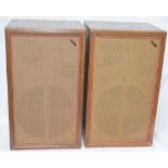 Pair of large floor standing Model W2 Wharfdale speakers, a Rogers R D Cadet Stereo Control Unit and