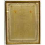 Amanda Barrie collection- Frame silk programme for the gala performance at the Royal Opera Covent