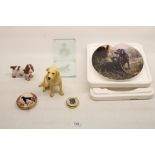 Border Fine Arts "Dogs & Pups Galore" labrador sitting yellow, A2084 boxed, Bing and Goldscheider