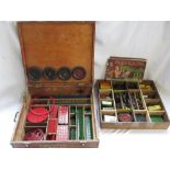 Collection of Vintage Meccano, well sorted and stored in wooden case with lift out tray, with