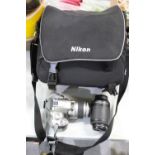 Nikon D40 digital camera with ED18-55mm 1:5.-5.6GII and AF-S Nikkor 55-200mm 1:4-5.6G ED lenses,