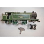 Hornby O gauge clockwork No2 Special Tank Engine finished in Southern green livery, no. 2091 with