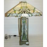Contempory Charles Rennie Mackintosh style table lamp H69cm