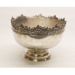 The Lizzie Cundy collection - Pryor Tyzack & Co. Sheffield early c20th EPNS punch bowl on pedestal