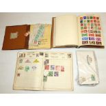 Collection of mixed GB and World stamps in folders and albums