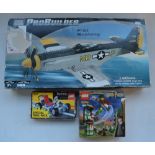 Mega Blocks Pro-Builder P-51 Mustang (item no 9772), Lego Harry Potter Quidditch set (item no