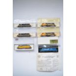 Six boxed N gauge American diesel train models to include Bachmann Spectrum GE Dash 8-40C, Atlas