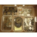 GB copper and bronze coinage, mostly pennies and half pennies QV through ERII with a few late