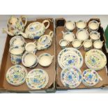 Comprehensive Mason's Ironstone China Regency tea ware comprising of breakfast cups and saucers,