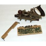Stanley No. 45 Combination plane, L29cm, with box of cutters