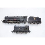 Tri-ang OO gauge Princess Elizabeth plastic bodied electric loco with tender in BR black livery