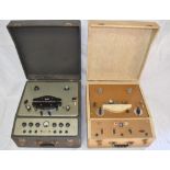 Two vintage Brenell reel to reel tape recorders including a Mark 5M