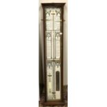 Admiral Fitzroys C20th facsimile barometer sliding rise and fall indicators thermometer and storm