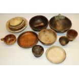 Amanda Barrie collection - Collection of wood turn bowls from various periods and dates including