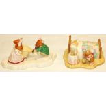 Royal Doulton Brambly Hedge figure groups: The Ice Ball, and Happy Birthday, Wilfred (2)