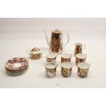 Royal Crown Derby The Curators Collection 15 piece coffee service comprising coffee jug, cream