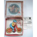 Boxed Tri-Ang Gyro Cycle, "Invention Of A Famous Aeroplane Designer". Excellent condition for age,
